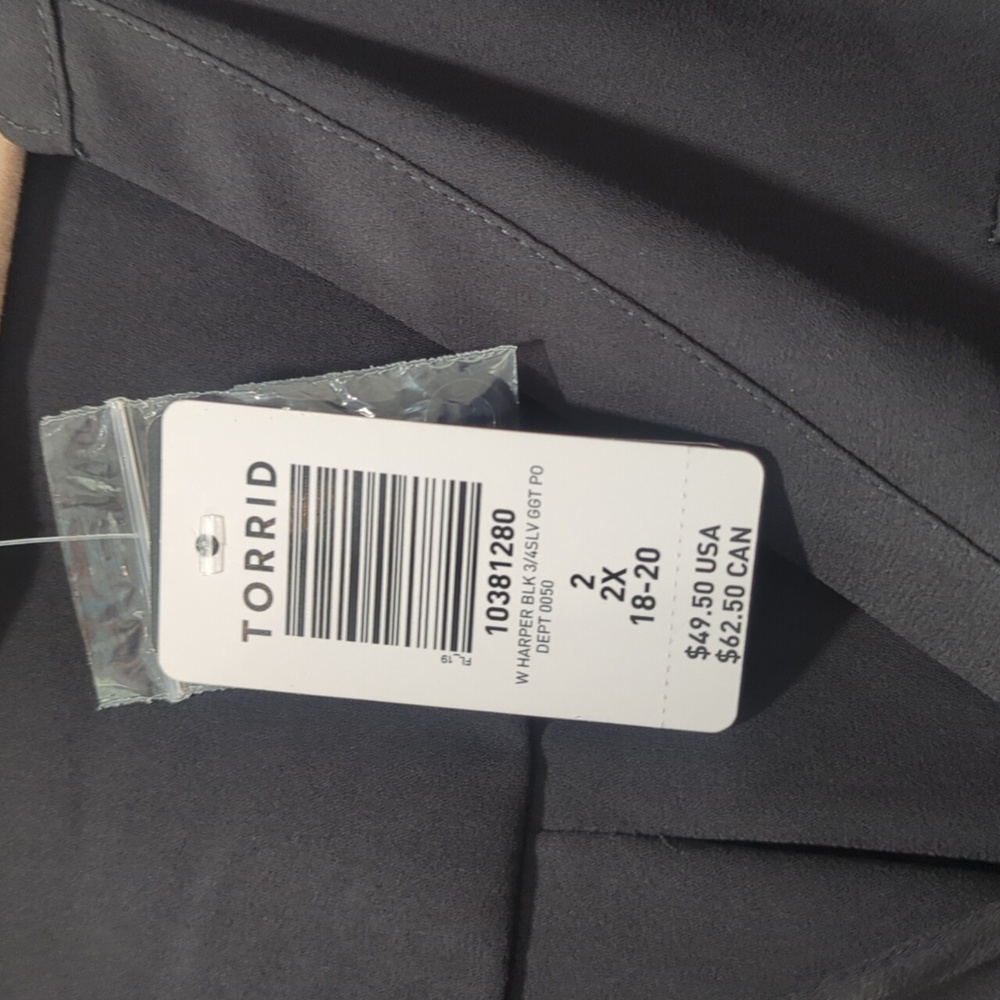 Torrid Black Harper Blouse - Size 2X - Picture 7 of 10